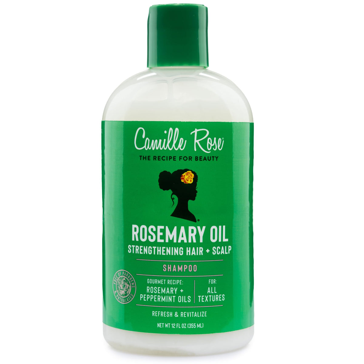 Camille Rose front bottle view showing label and product benefit for clarifying