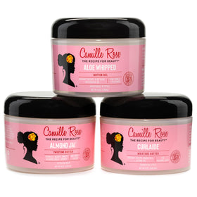 Camille Rose jar held in hand to show 8 oz size and travel-friendly benefit