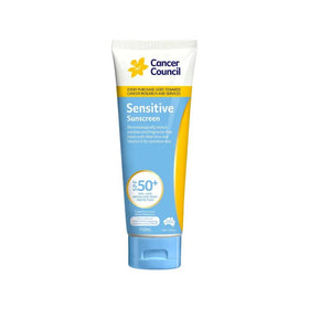Cancer Council front packaging 110ml showing SPF50+ protection and gentle formula benefit