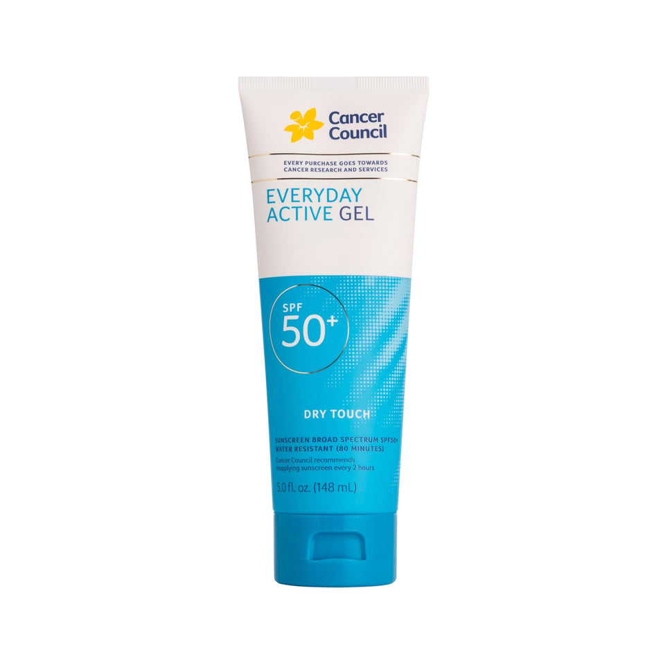 Cancer Council front packaging showing SPF50+ and matte finish benefits