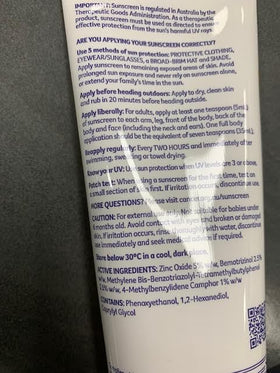 Cancer Council tube size comparison in hand showing compact 110ml for travel convenience