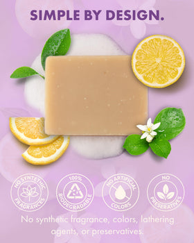 Candida Freedom close-up texture showing creamy, moisturizing soap surface