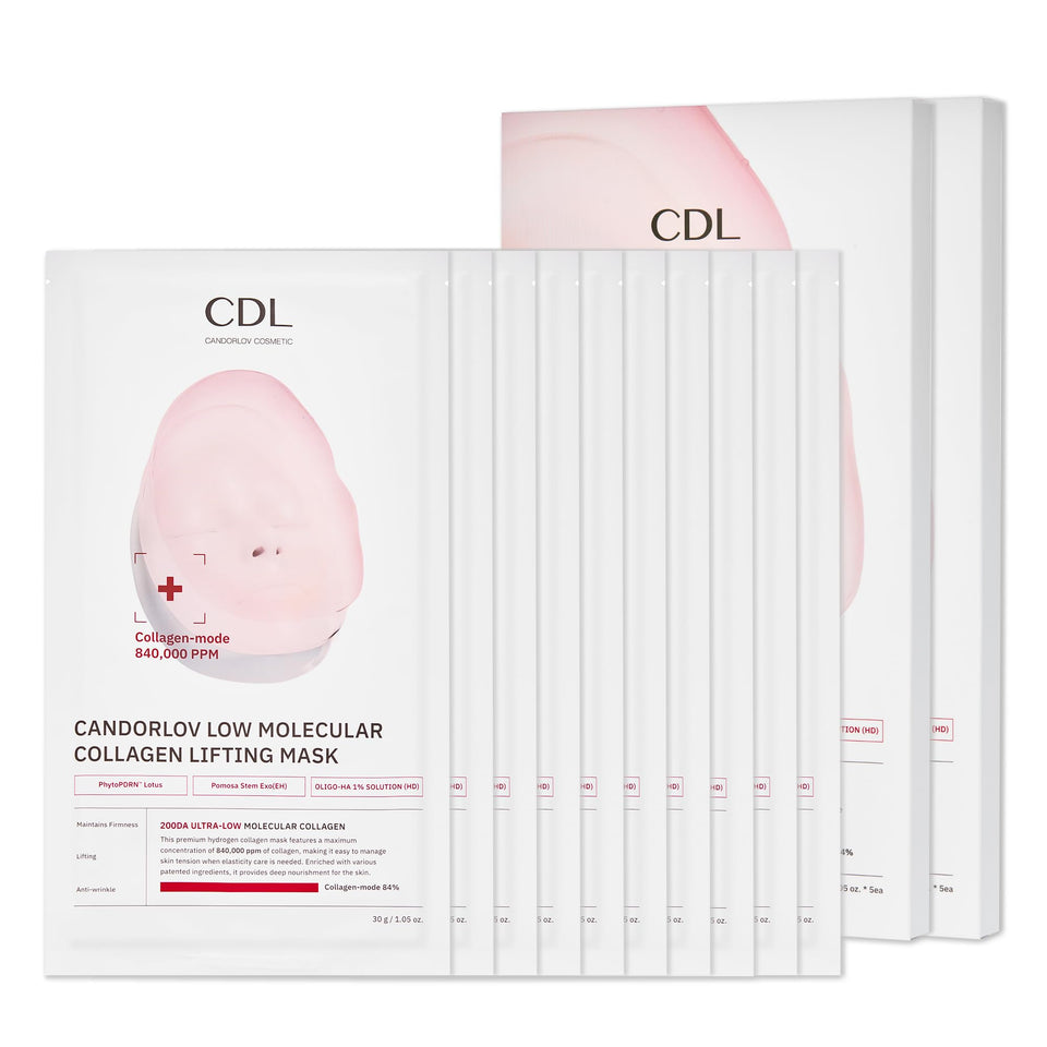 CANDORLOV front packaging showing 10 hydrogel sheets and product benefits clearly