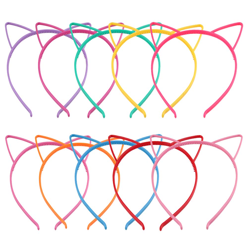 Candygirl front pack view showing ten colorful cat ear headbands and variety benefit