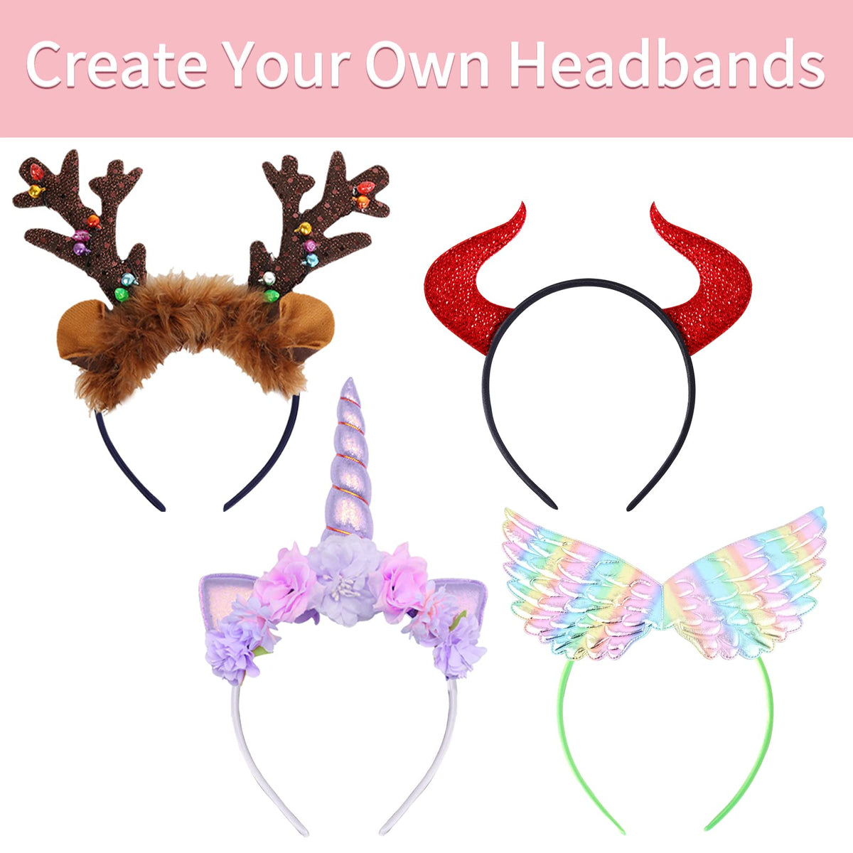 Candygirl headband worn by child model demonstrating secure fit and style