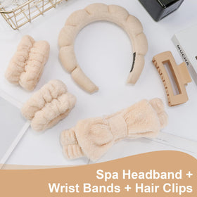Canitor coral fleece bow headband detail, gentle feel and comfortable wear
