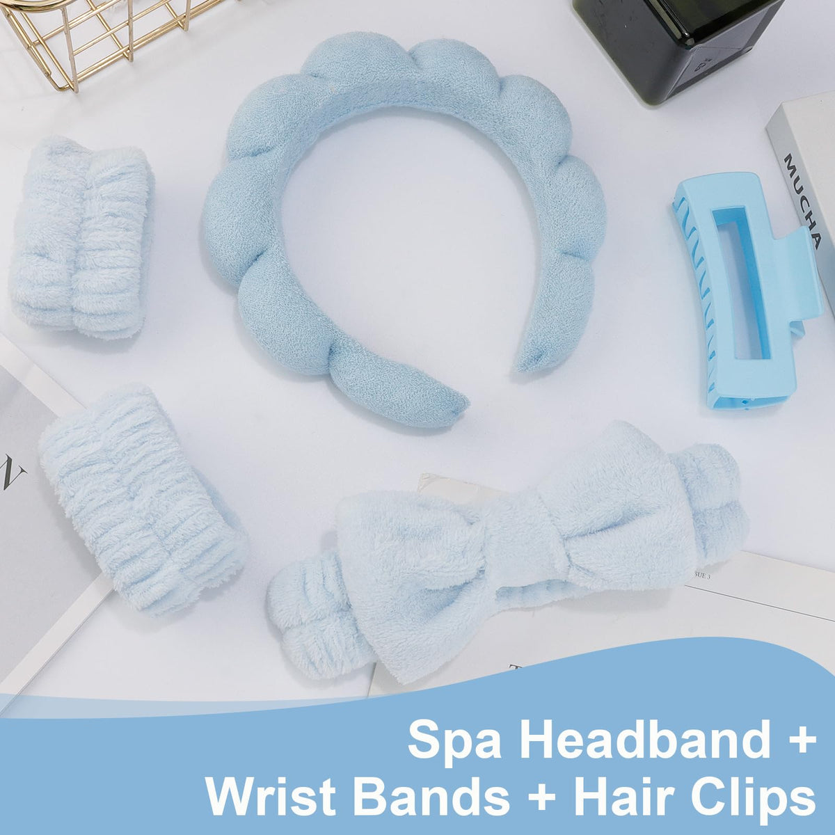 Canitor cloud headband terry cloth view, high absorbency benefit