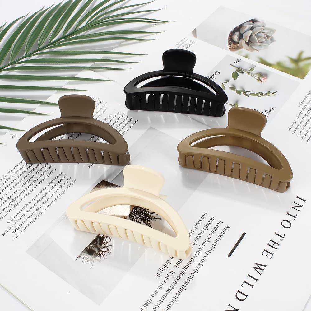 Canitor clip holding a full bun confidently, strong hold for thick hair