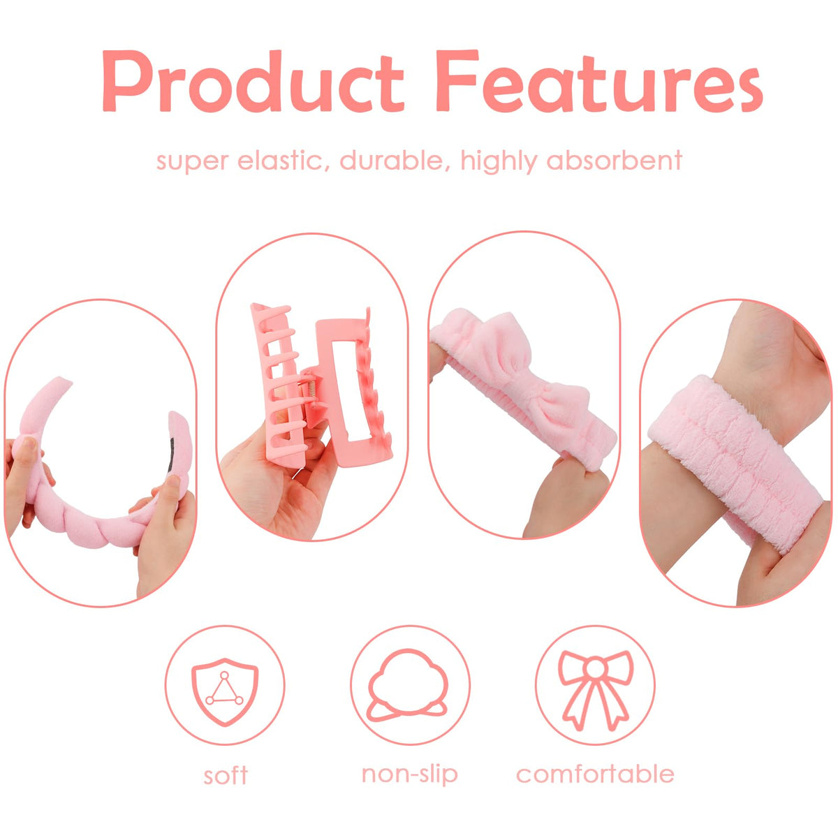 Canitor hair clips detail showing strong grip for thick or thin hair