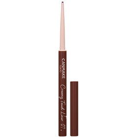 CANMAKE Azuki brown slim eyeliner front packaging showing shade and size benefit