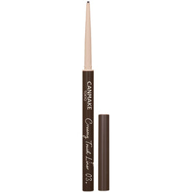 CANMAKE front packaging showing slim dark brown liner for precise definition
