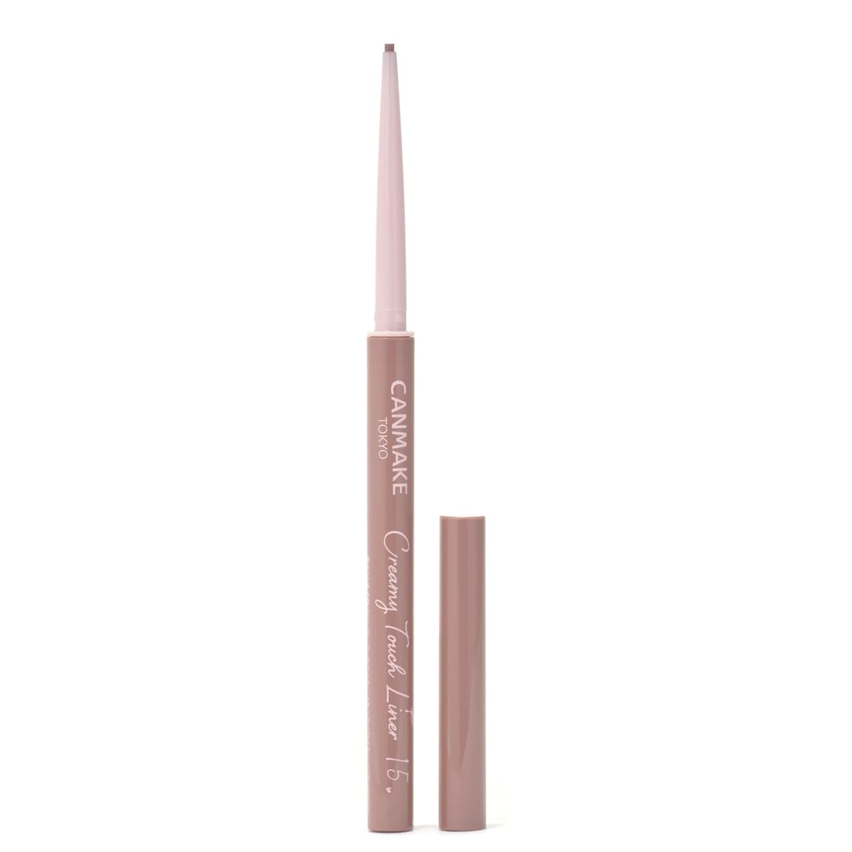 CANMAKE close-up of 1.5mm creamy tip highlighting smooth glide benefit