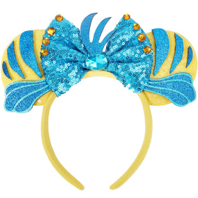 CANMIL front view headband showing sparkle bow and ears, adds playful style