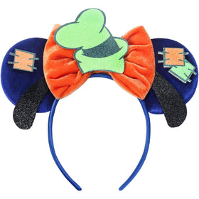 CANMIL headband front view showing orange bow and blue ears, playful styling benefit