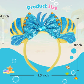 CANMIL headband beside a ruler for scale, shows size and proportion