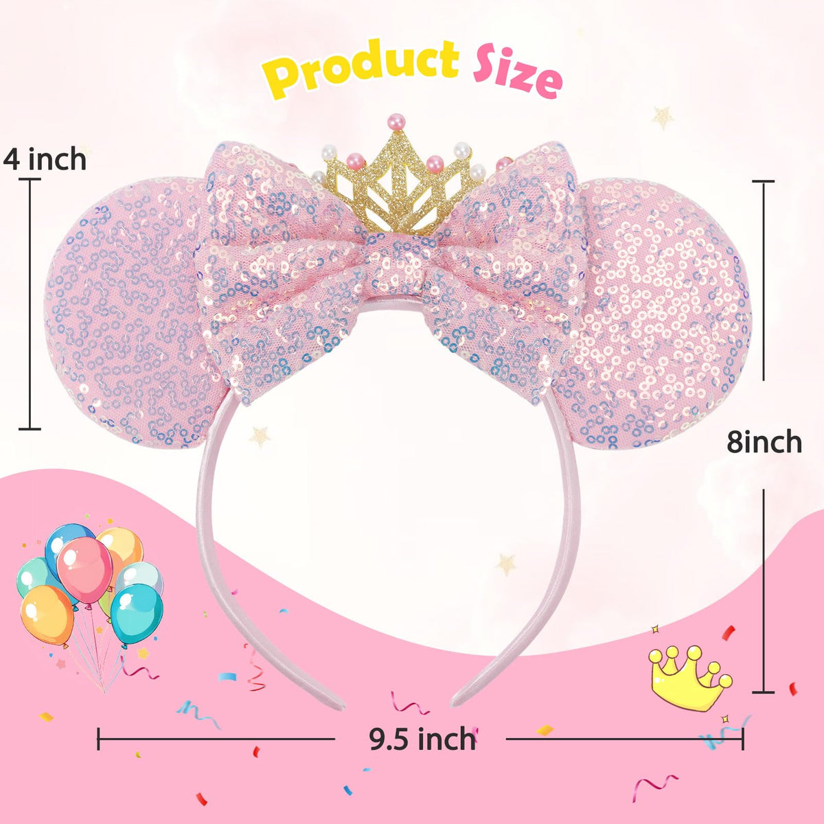 CANMIL headband next to ruler showing compact size and scale