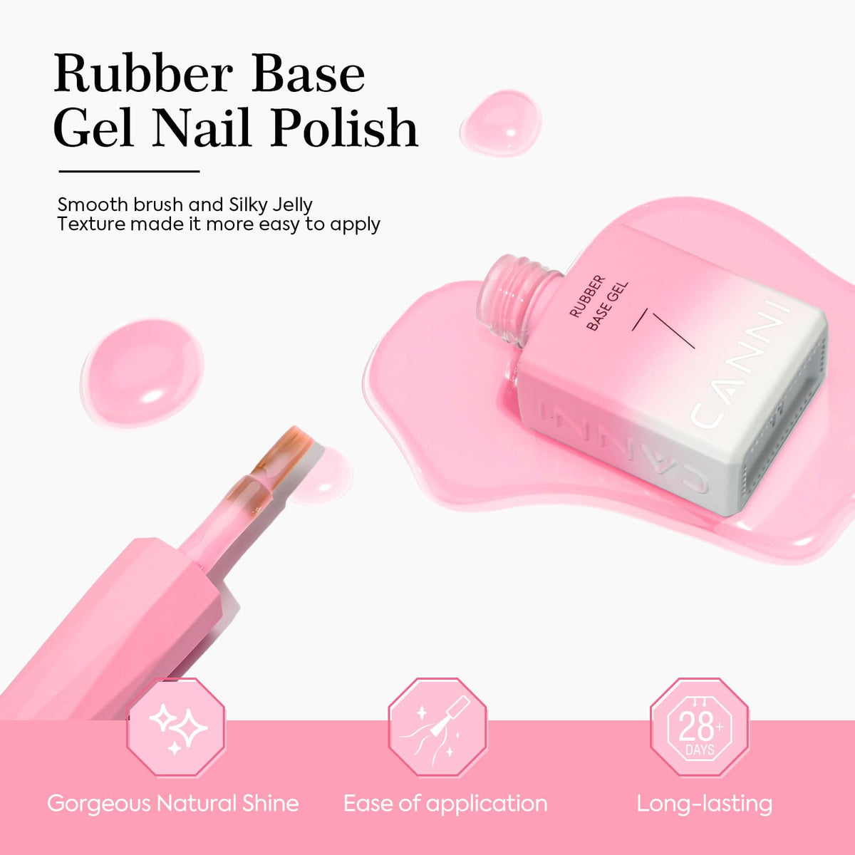 CANNI application on nails in progress illustrating simple DIY use