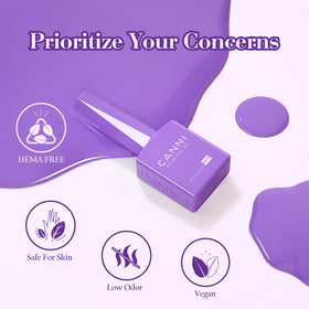 CANNI application on nails mid-coverage illustrating even finish and buildable color