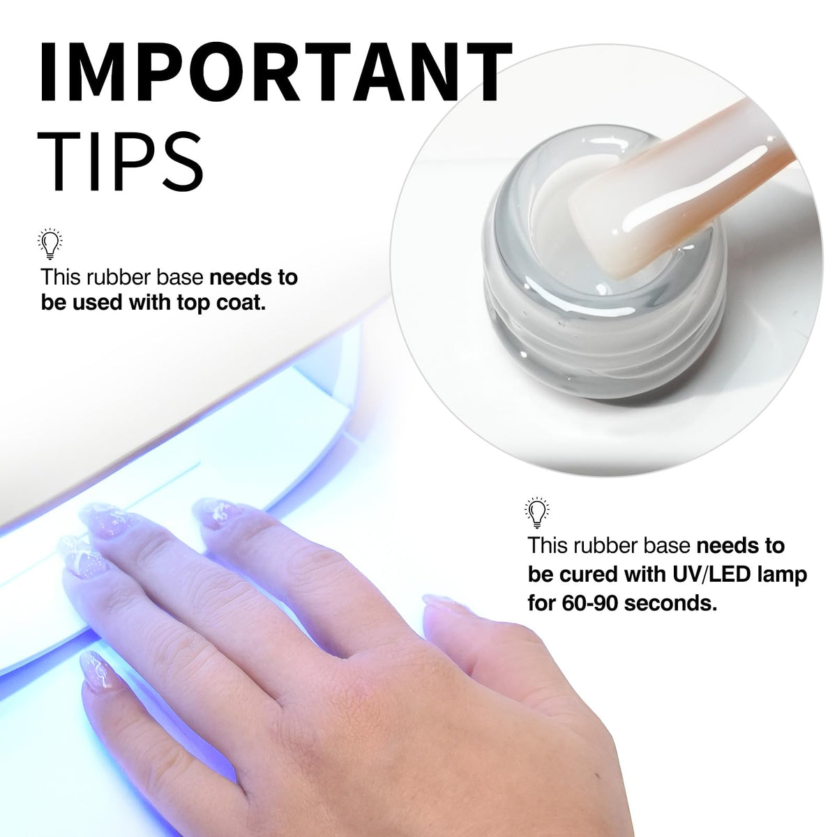 CANNI gel applied on natural nail demonstrating strength and finish