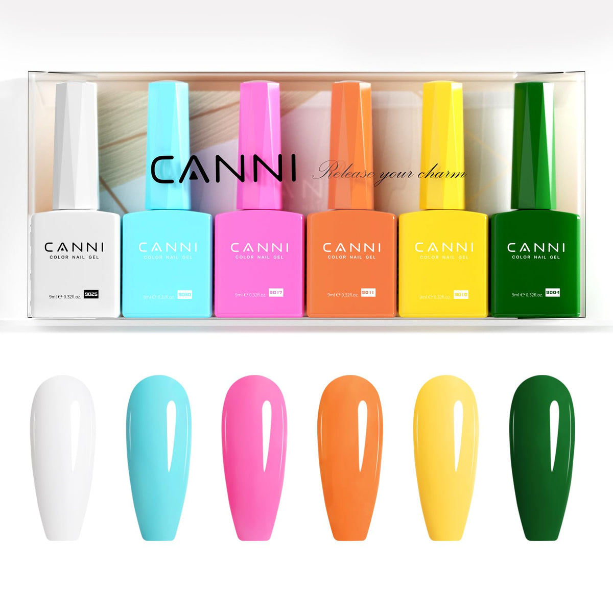 CANNI before and after manicure showing improved polish durability and gloss