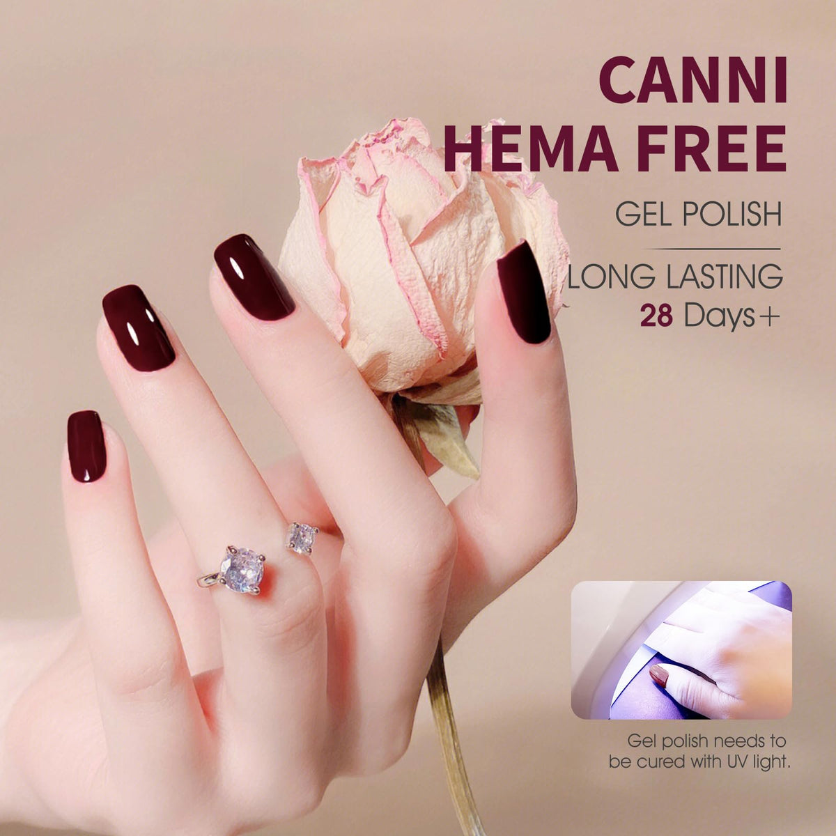 CANNI bottle label close-up with 3D crystal detail offering elegant presentation
