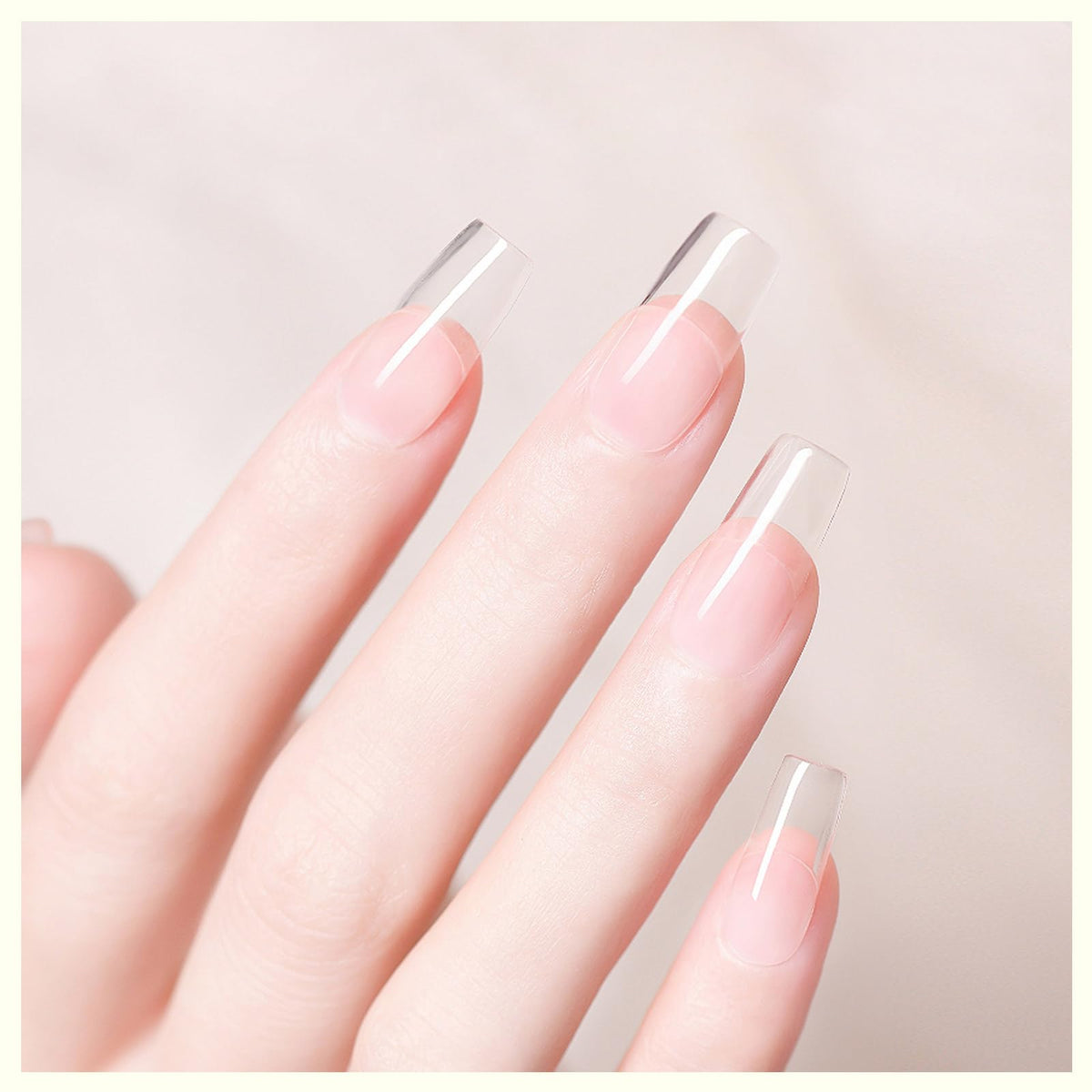 CANNI builder gel cured glossy nail swatch highlighting durable shine