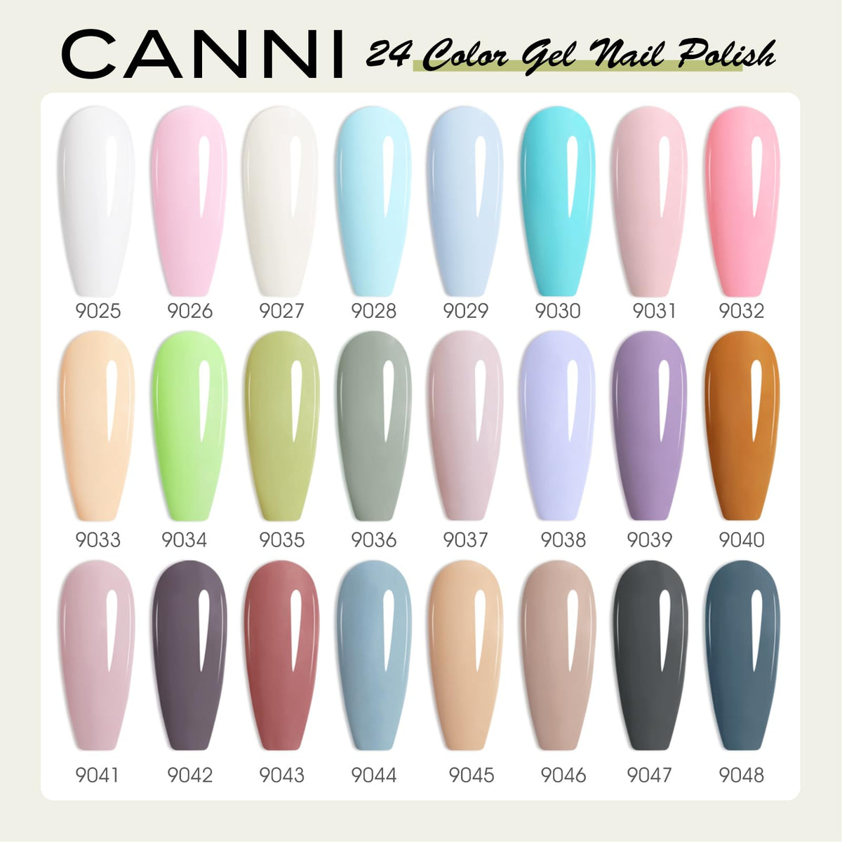 CANNI close-up of 3D crystal label, precise shade identification advantage