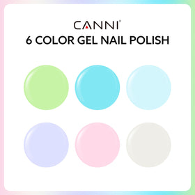 CANNI color bottles lined up to quickly pick shades for streamlined manicures