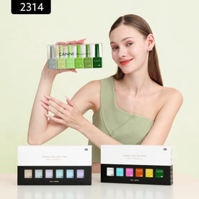 CANNI gift box open with six green gels displayed, ideal present