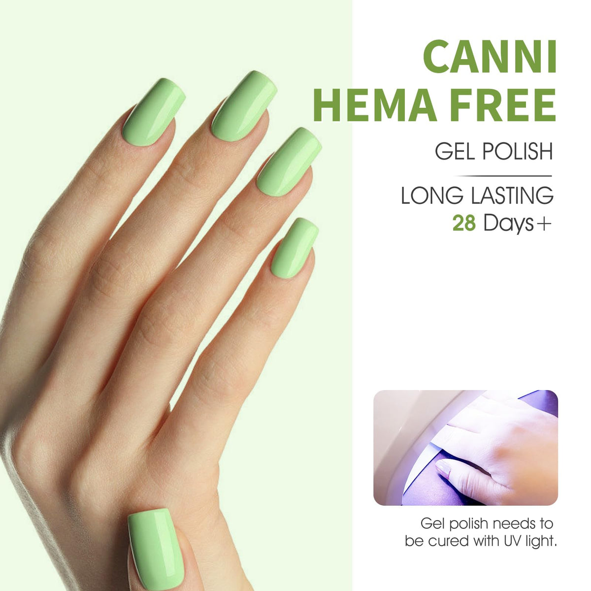 CANNI bottles in use during a salon manicure for professional finish