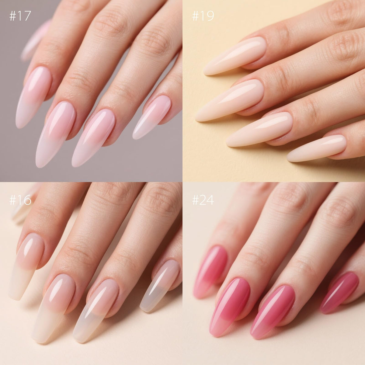 CANNI finished neutral manicure in lifestyle setting, strong glossy shine