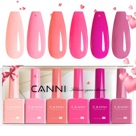 CANNI front packaging showing six vivid gel polish bottles for easy selection