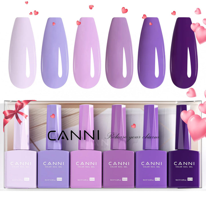 CANNI front packaging showing entire purple gel kit and easy selection benefit
