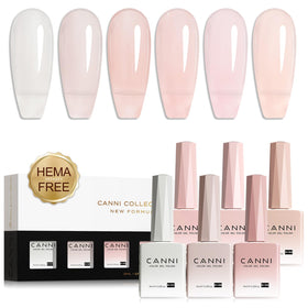 CANNI front packaging showing six sheer nude shades and accurate color preview