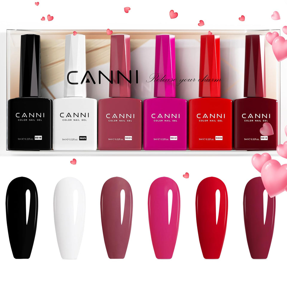 CANNI front packaging showing six gel bottles and benefits