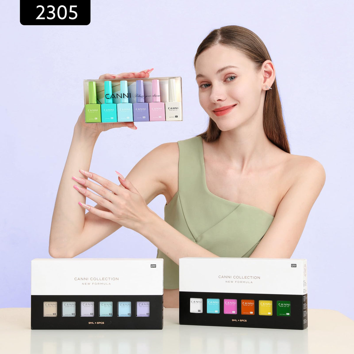 CANNI gel application with brush demonstrating even coverage and easy use