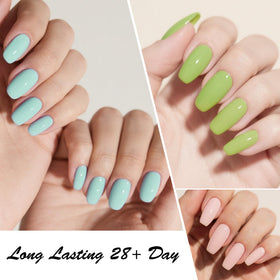 CANNI finished manicure on hand model showing glossy result and salon-quality benefit