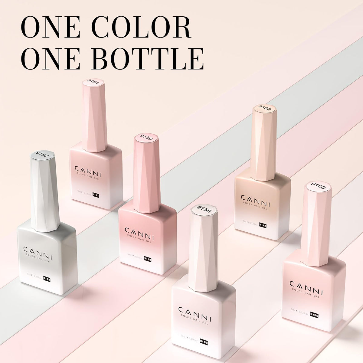 CANNI 9ml bottle next to a ruler to show compact, travel-friendly size