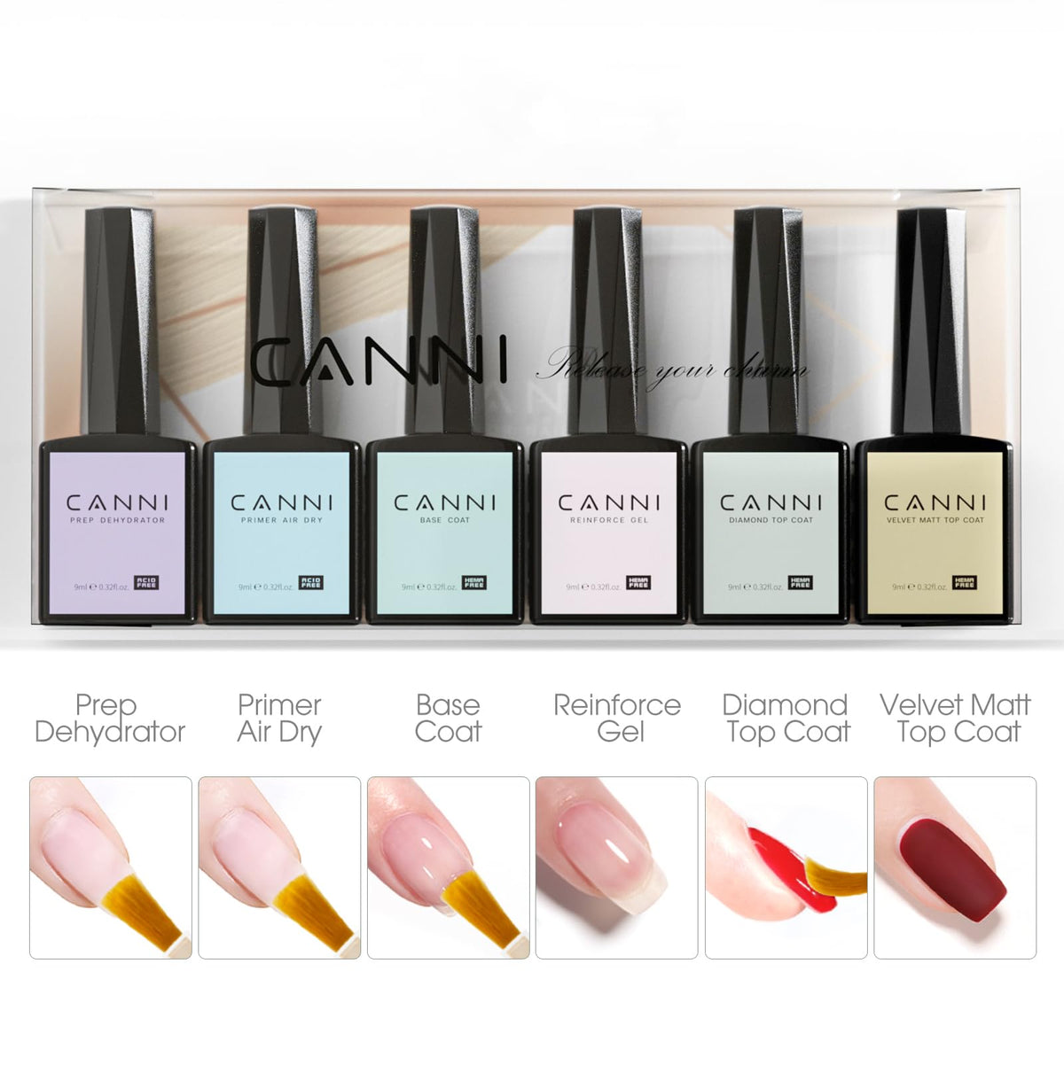 CANNI lifestyle shot of finished manicure showcasing salon-quality results