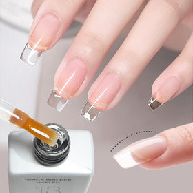 CANNI milky white swatch on nail wheel creating clean French tips