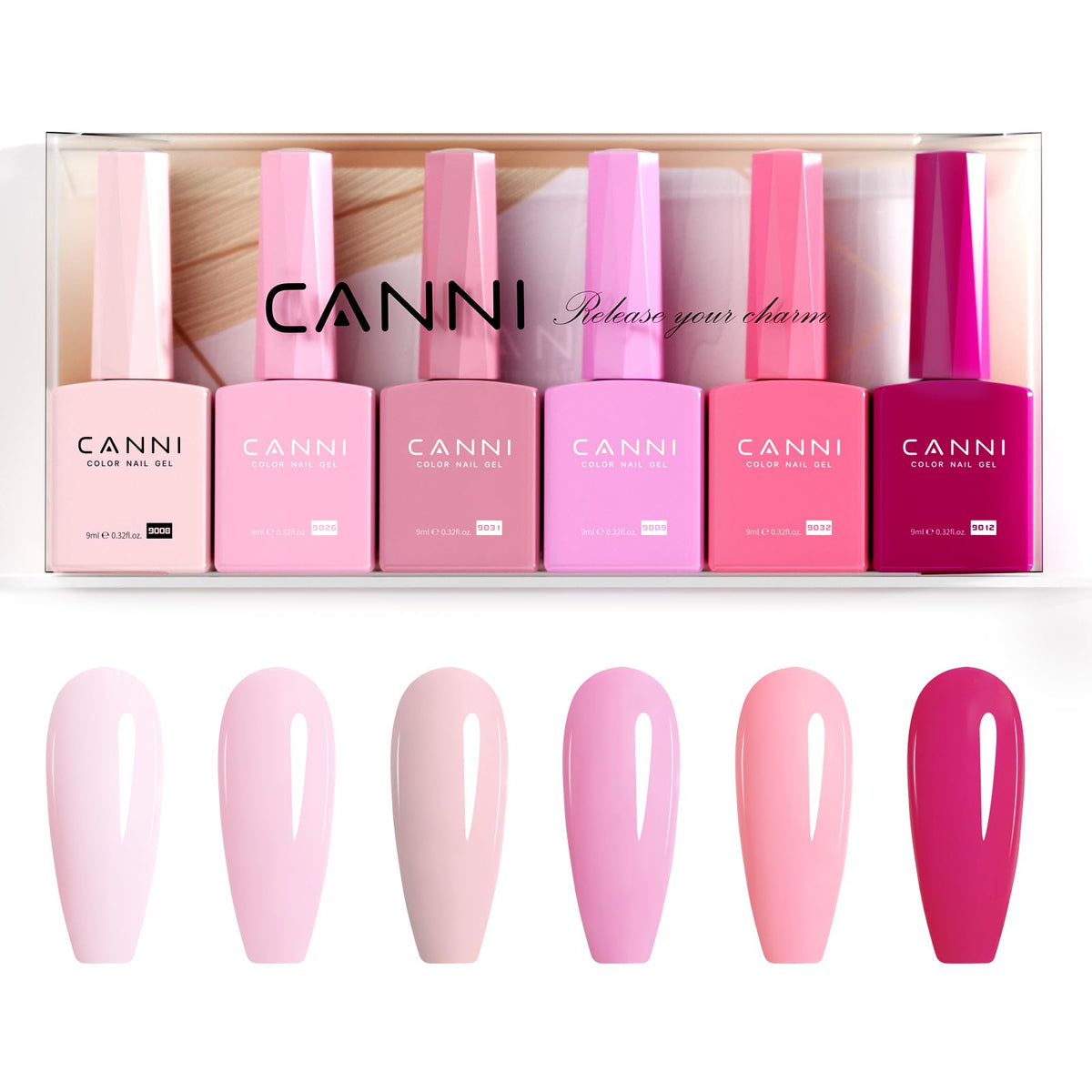 CANNI in salon setup next to LED lamp showing professional curing workflow