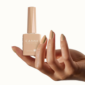 CANNI gel polish application on nails in salon setting for professional finish