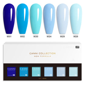 CANNI salon setup with LED lamp and bottles ready for professional or home curing