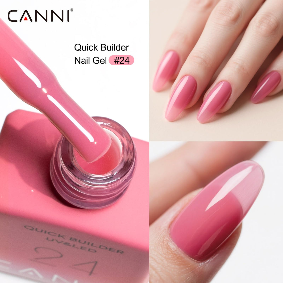 CANNI salon workstation with bottles and lamp showing professional-ready performance benefit