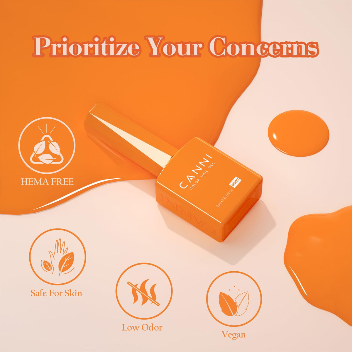 CANNI bottle next to coin showing 9ML scale and travel-friendly convenience
