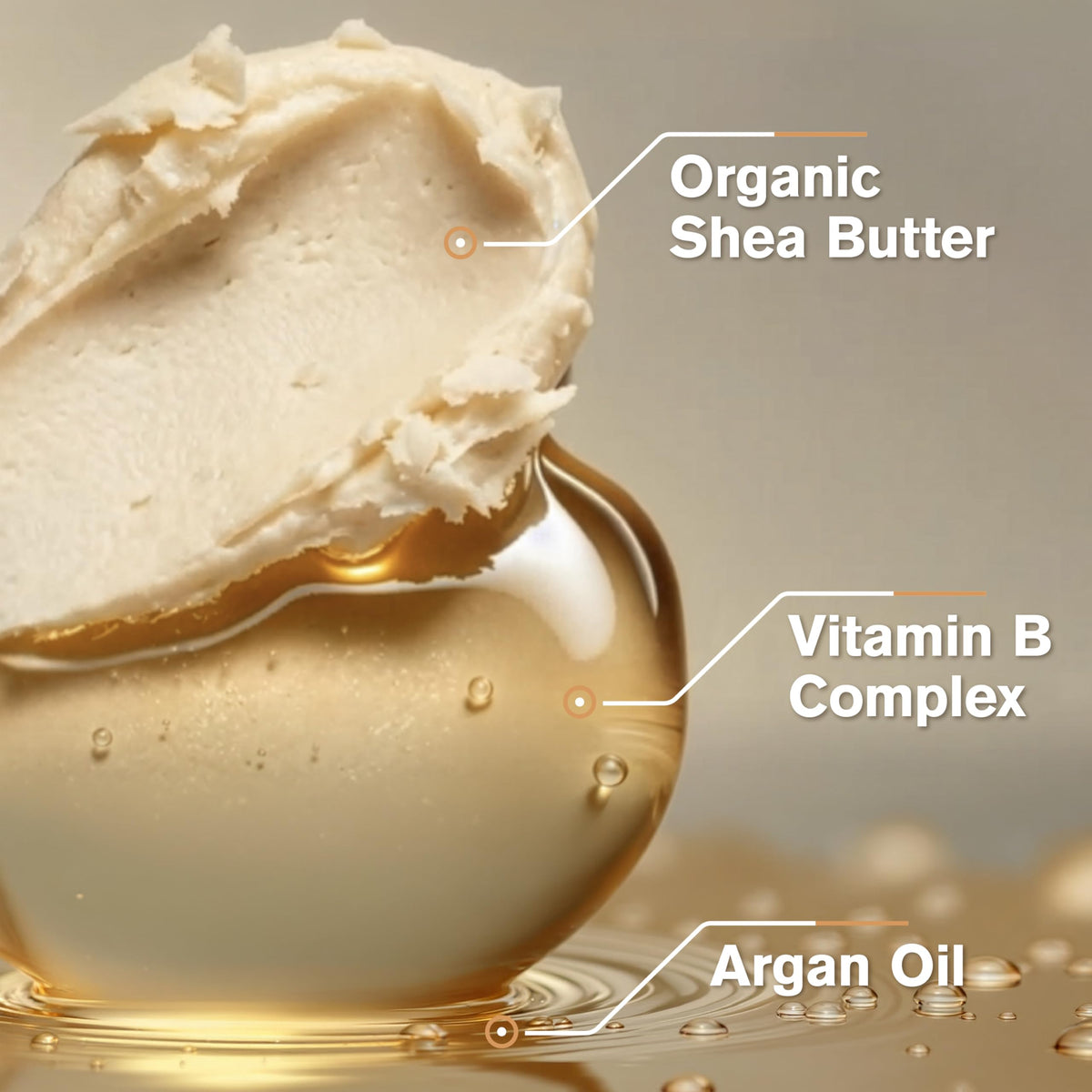 Cantu applied to hair ends illustrating repair and split-end smoothing