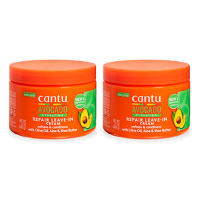 Cantu front packaging showing two 12 oz jars and product benefits