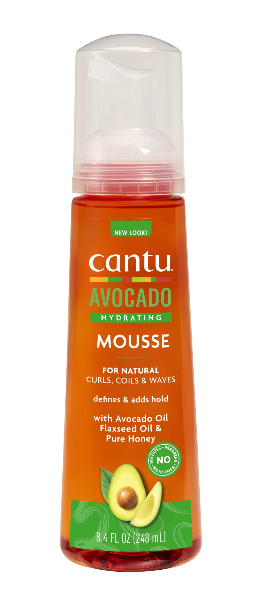 Cantu front packaging shows product label and benefits for defined curls
