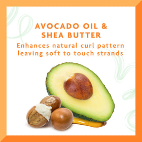 Cantu avocado and shea butter ingredients portrayal highlighting hydration benefits