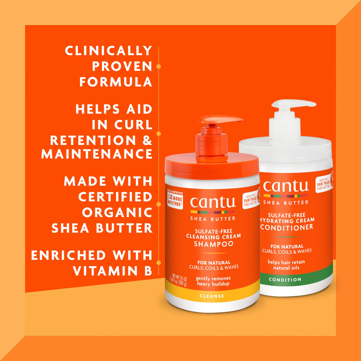 Cantu conditioner cream texture close-up, indicating rich hydration